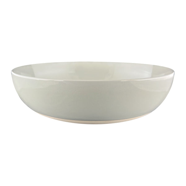 canvas home Shell Bisque Grey Porcelain Round Serving Bowl