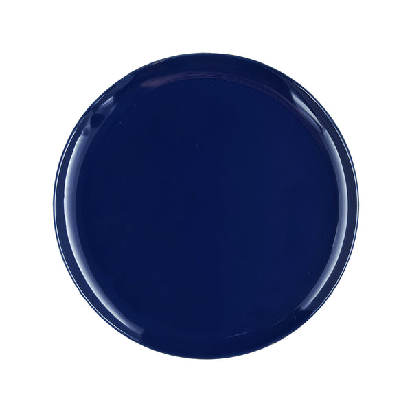 Canvas Home Shell Bisque Indigo Porcelain 4 Piece Dinnerware Set Service For 1