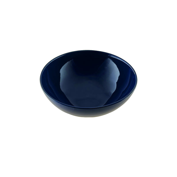 Canvas Home Shell Bisque Indigo Porcelain Cereal Bowl Set Of 4