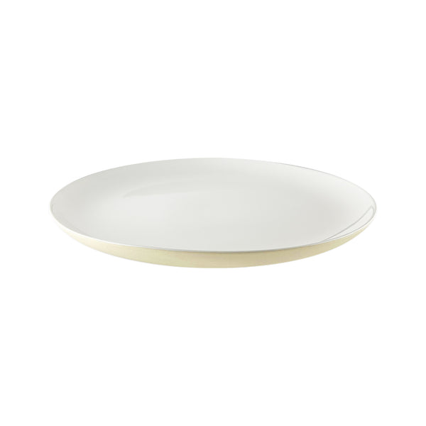 Canvas Home Shell Bisque White Porcelain Dinner Plate Set Of 4