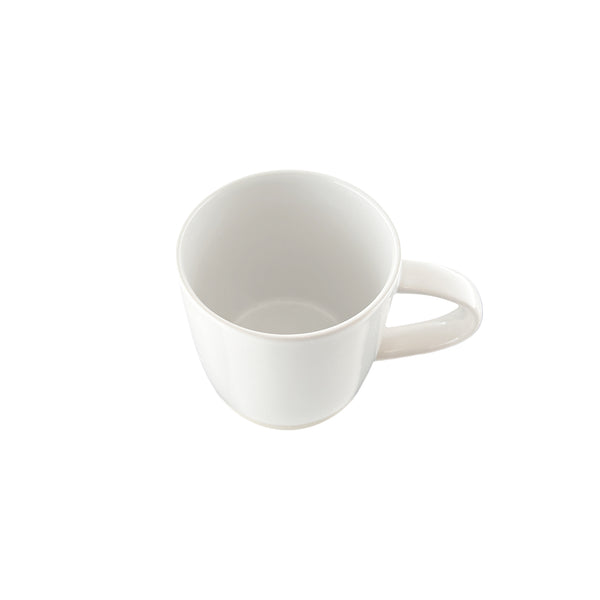 Canvas Home Shell Bisque White Porcelain Mug Set Of 4