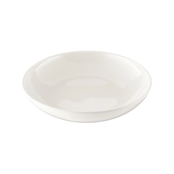Canvas Home Shell Bisque White Porcelain Pasta Bowl Set Of 4
