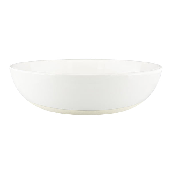 canvas home Shell Bisque White Porcelain Round Serving Bowl