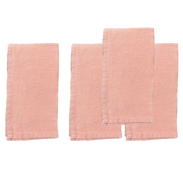 canvas home Stone Washed Clay Linen Napkin Set of 4