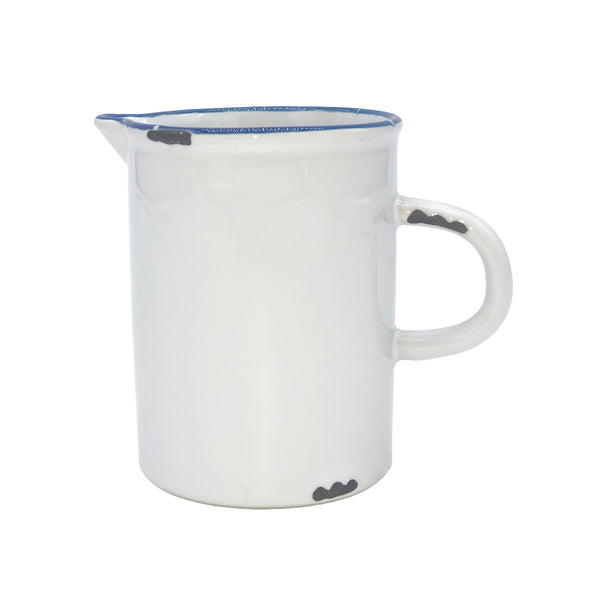 Canvas Home Tinware 7-Piece Prep Set- White W/ Blue Rim