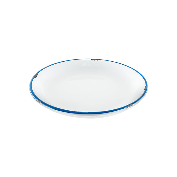 Canvas Home Tinware Salad Plate In White/Blue - Set Of 4