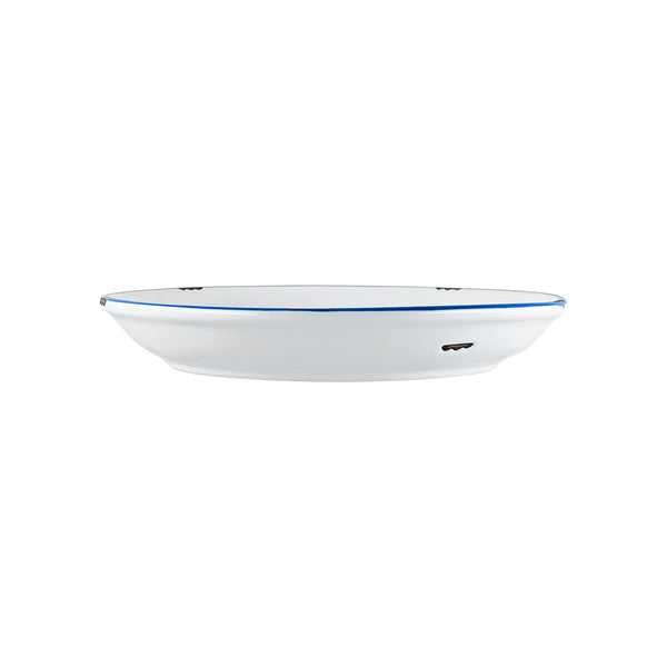 Canvas Home Tinware Salad Plate In White/Blue - Set Of 4