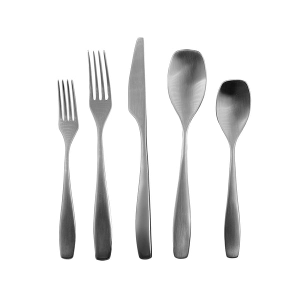 canvas home Voss Brushed Stainless Steel 5 Piece Cutlery Set - Service For 1