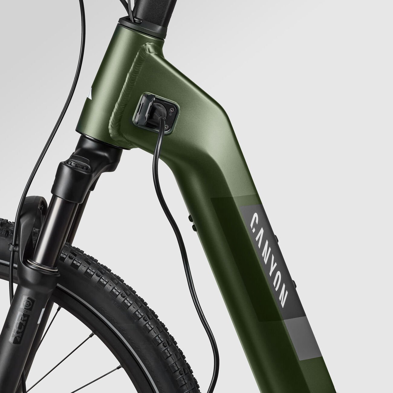 Canyon Pathlite:ON 5 SUV Step-through Tundra Green