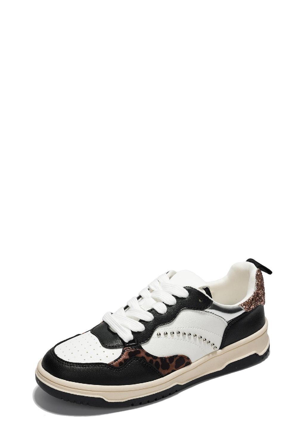 Cape Robbin Anastasia Print Casual Sneakers - Leopard