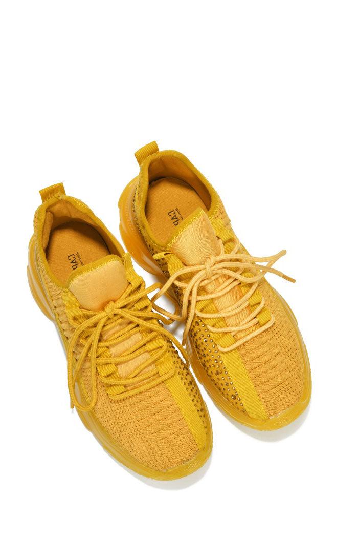 Cape Robbin Bleeker Stylish Athletic Chunky Sneakers - Orange