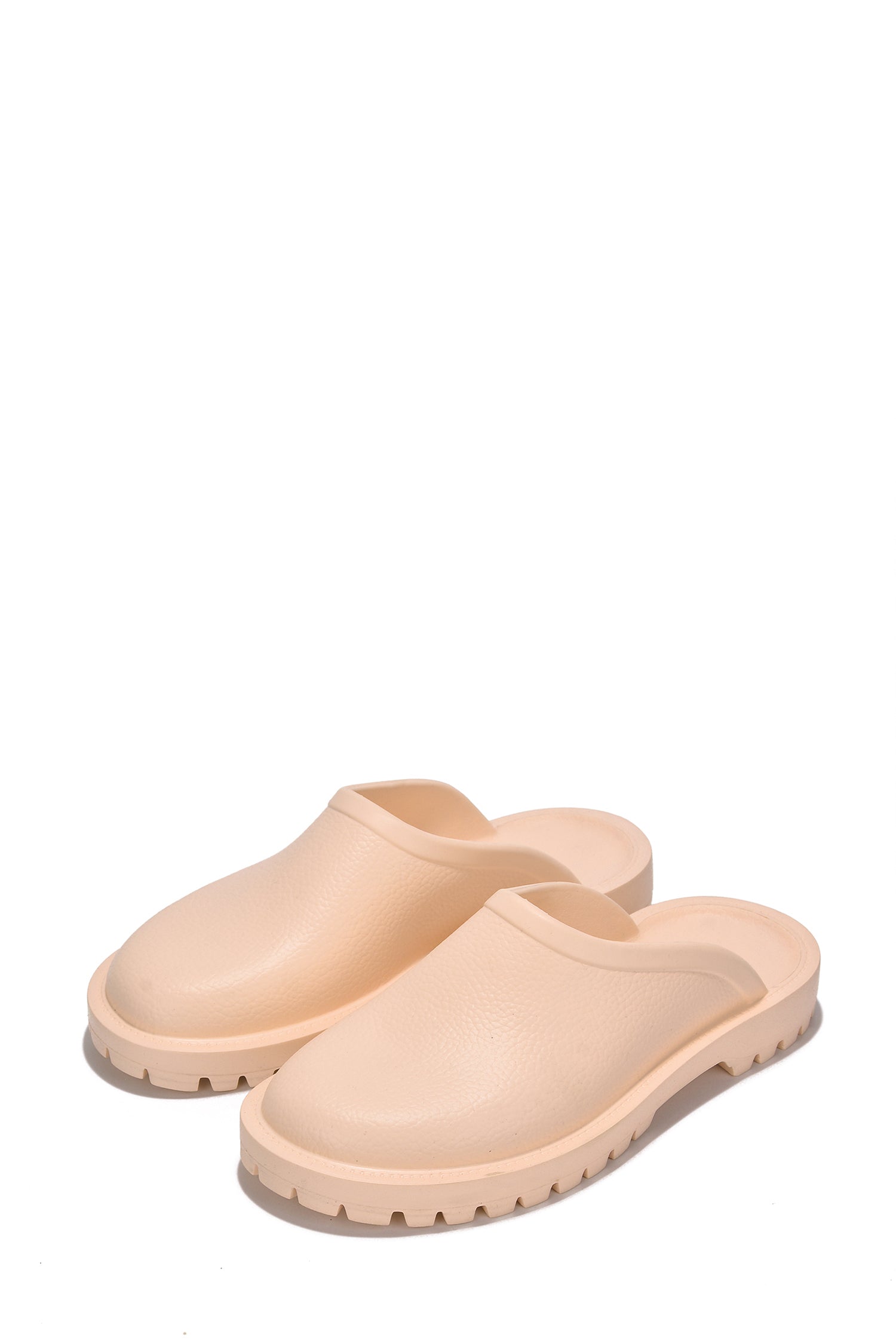 Cape Robbin Elian Round Toe EVA Sandals - Nude