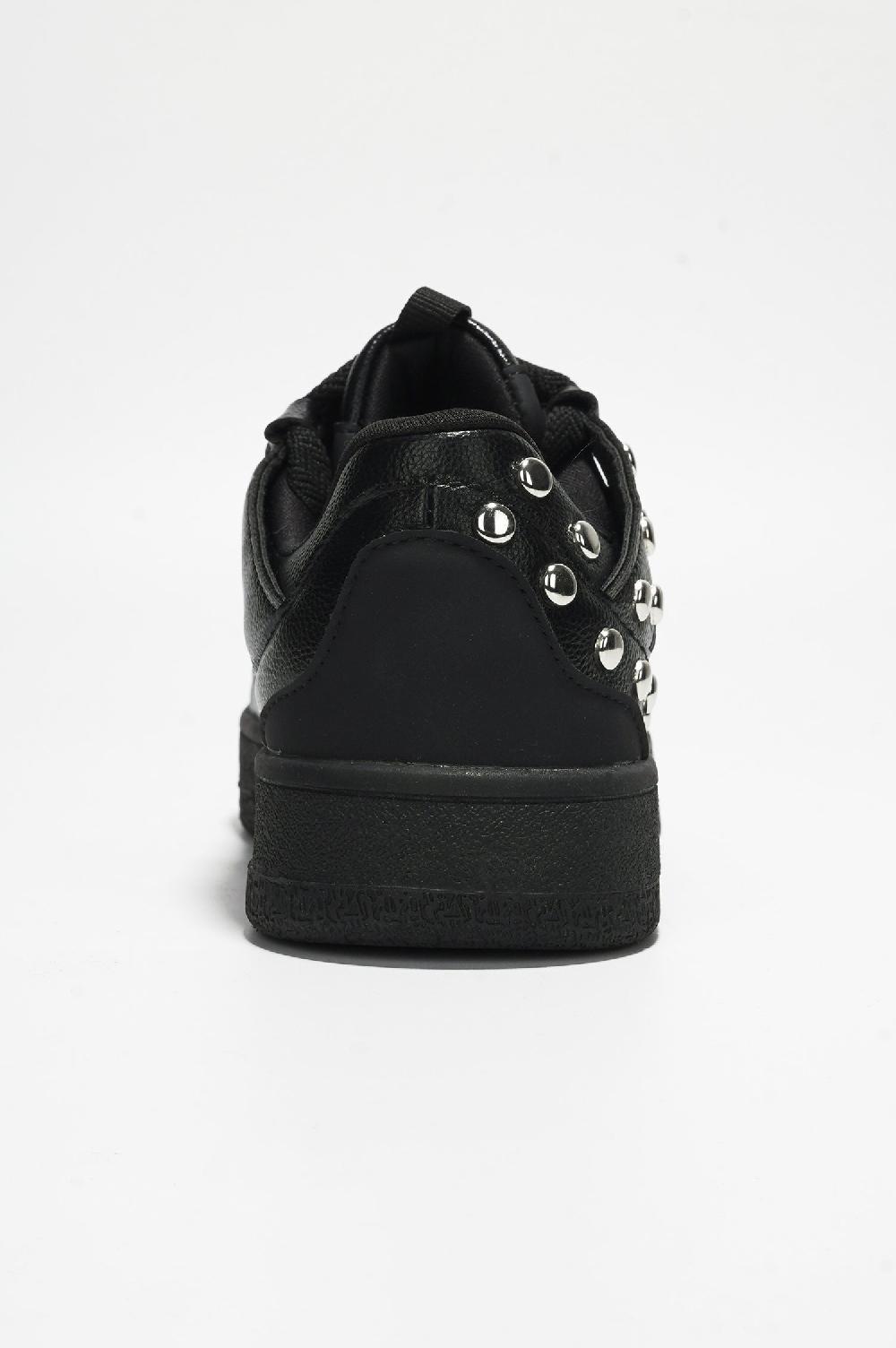 Cape Robbin Rani Studded Lace-up Sneaker - Black