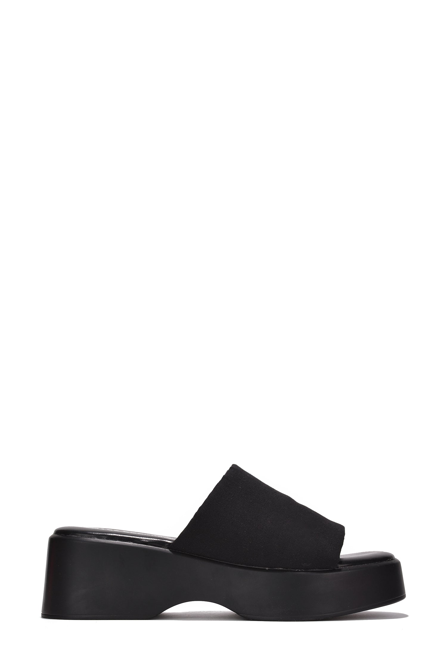 Cape Robbin Charges Open Toe Platform Sandals - Black