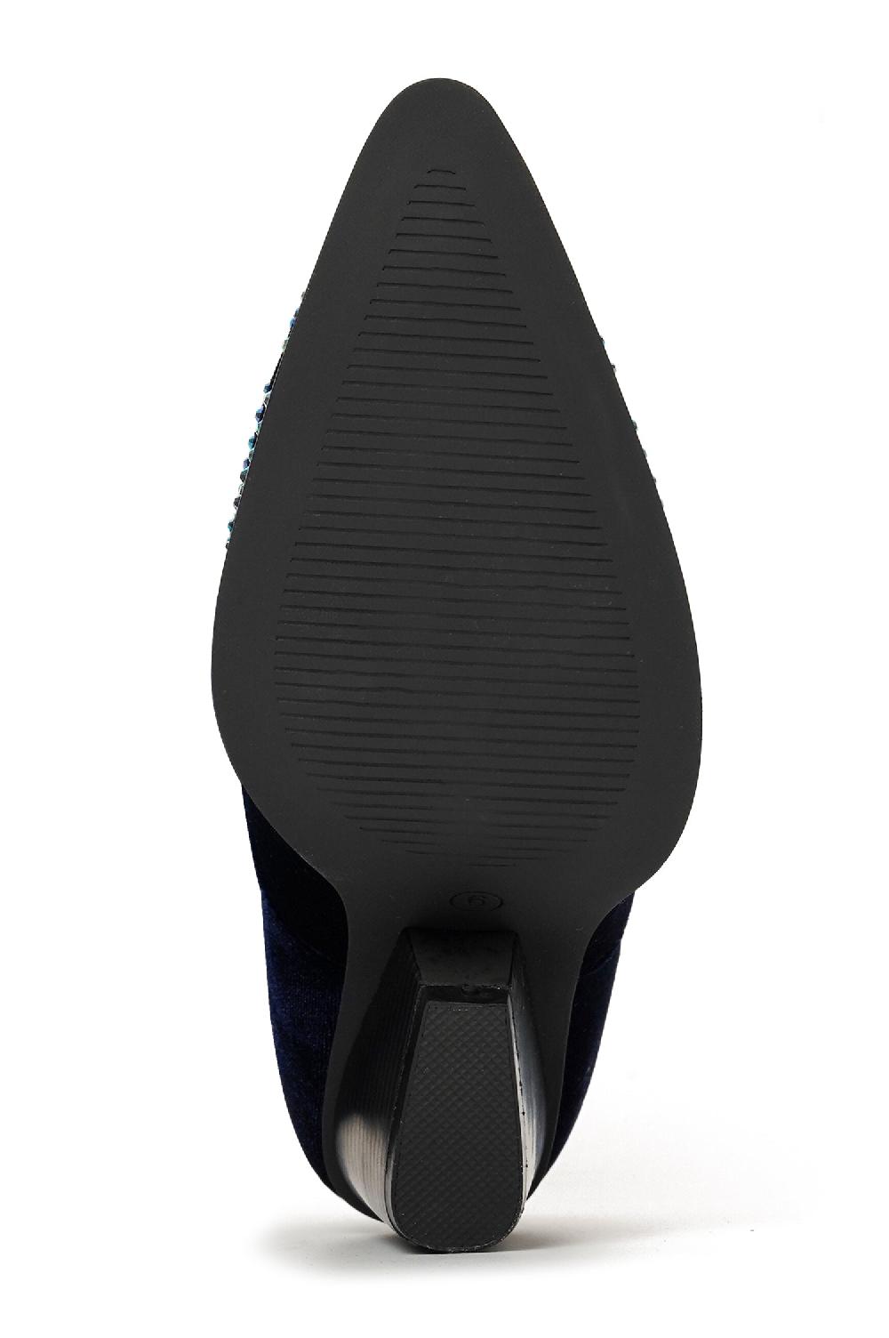 Cape Robbin Lish Velvet Rhinestone Thigh High Slouchy Western Boots - Blue