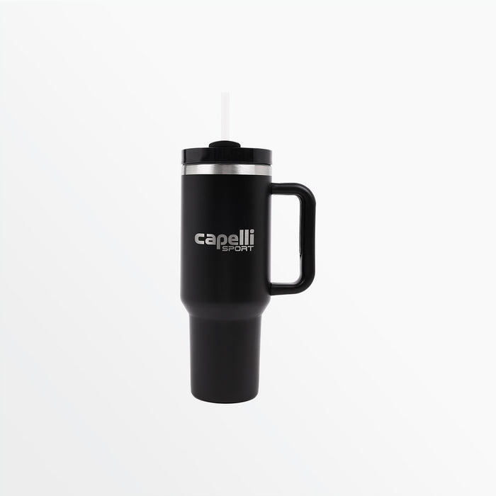 capelli 30 OZ INSULATED TRAVEL CUP WITH HANDLE Black