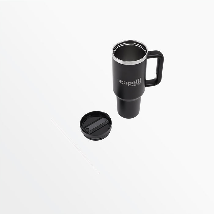 Capelli 40 OZ INSULATED TRAVEL CUP WITH HANDLE Black