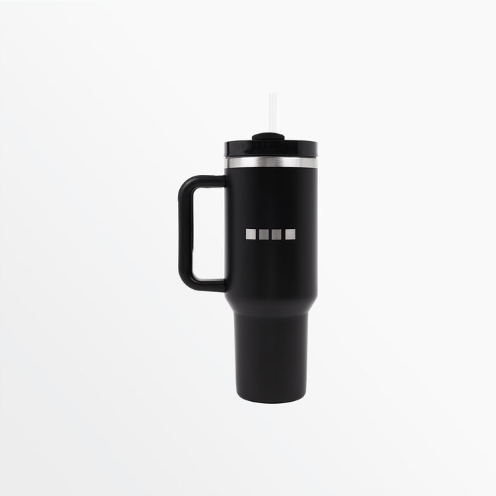 Capelli 40 OZ INSULATED TRAVEL CUP WITH HANDLE Black