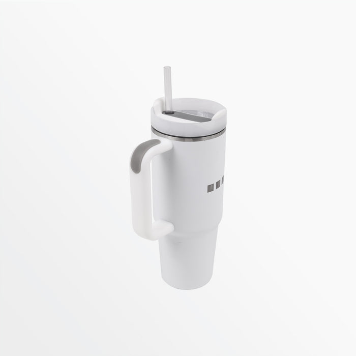 Capelli 40 OZ INSULATED TRAVEL CUP WITH HANDLE White