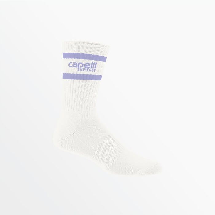 capelli ADULT CS BASICS TUBE CREW SOCK Off White Lavendar