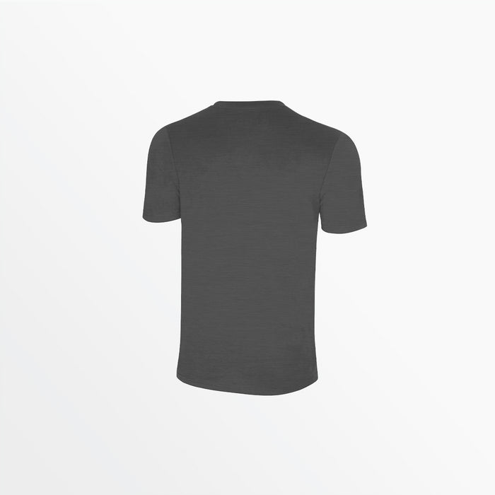 Capelli ADULT LOGO CREW NECK POLY TEE Dark Heather Grey