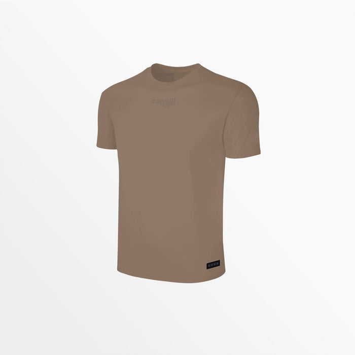 capelli ADULT UNISEX TONAL CREW NECK TEE Desert Brown