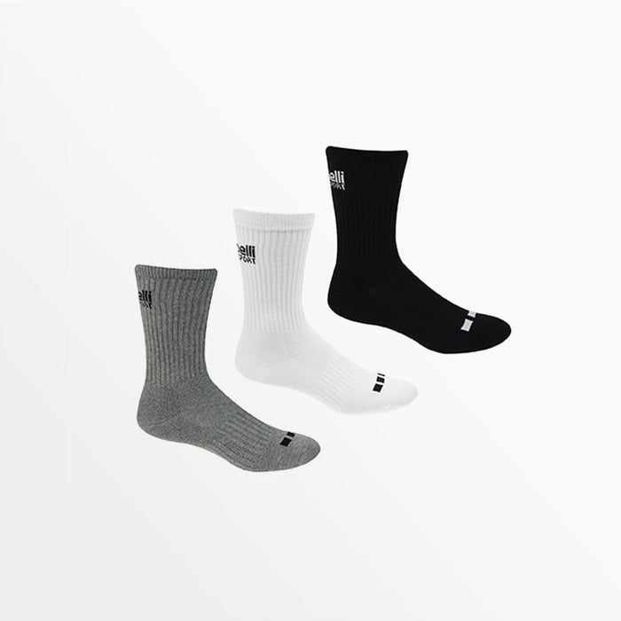 capelli BASICS CS-COOL CUSHIONED CREW SOCKS Grey Combo