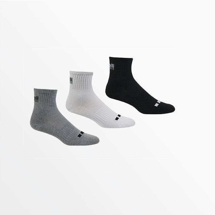 capelli BASICS CS-COOL CUSHIONED QUARTER TOP SOCKS Grey Combo