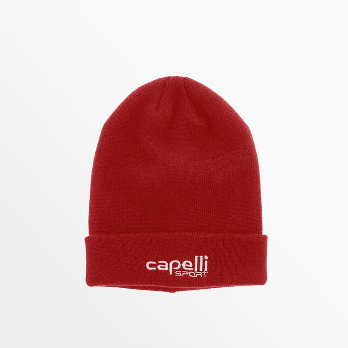 capelli ADULT BRANDED CUFF BEANIE Red