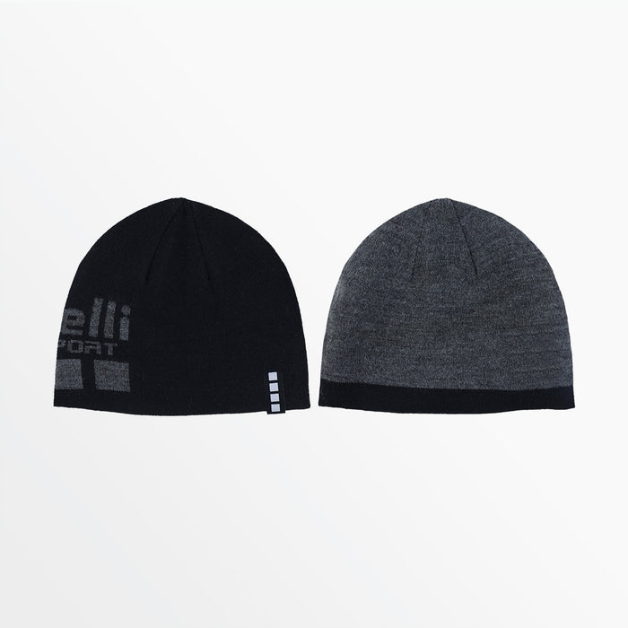 Capelli ADULT CS REVERSIBLE BEANIE Black Dark Grey