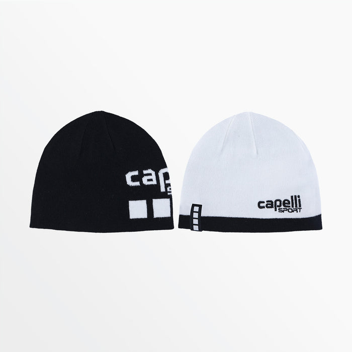 capelli ADULT CS REVERSIBLE BEANIE Black White