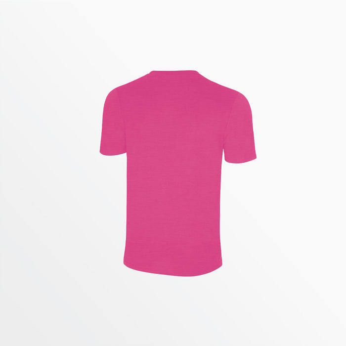 Capelli ADULT LOGO CREW NECK POLY TEE Heather Pink