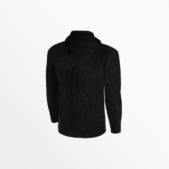 Capelli ADULT QUARTER ZIP SHERPA HOODIE Black