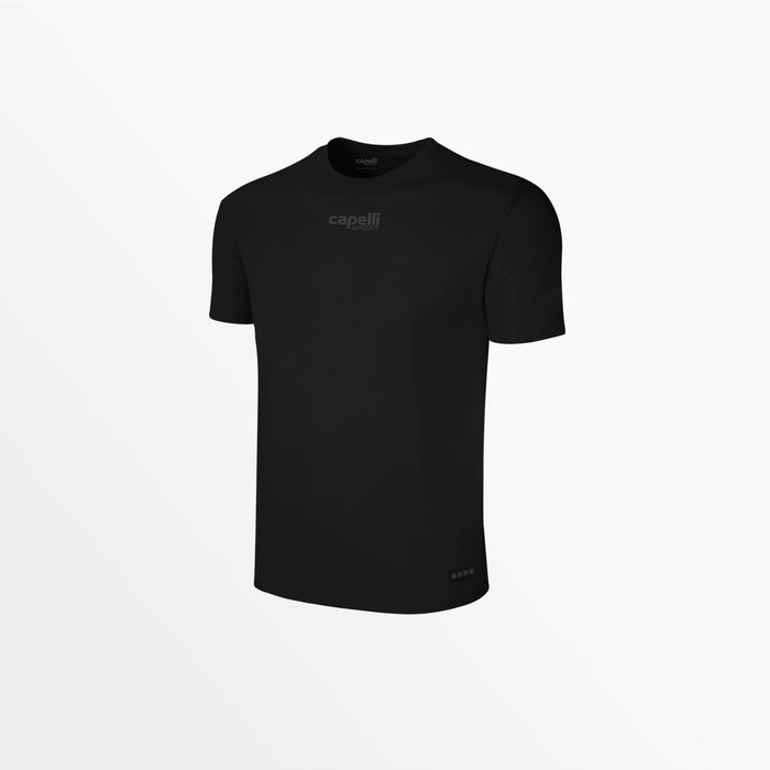 capelli ADULT UNISEX TONAL CREW NECK TEE Black