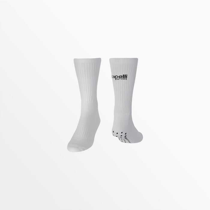 capelli CS CREW SOCK WITH GRIPPERS White