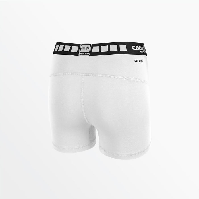 Capelli GIRL'S 4" PERFORMANCE SHORTS White