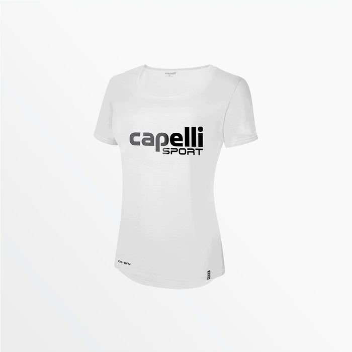 capelli GIRL'S OMBRE LOGO TEE White Grey