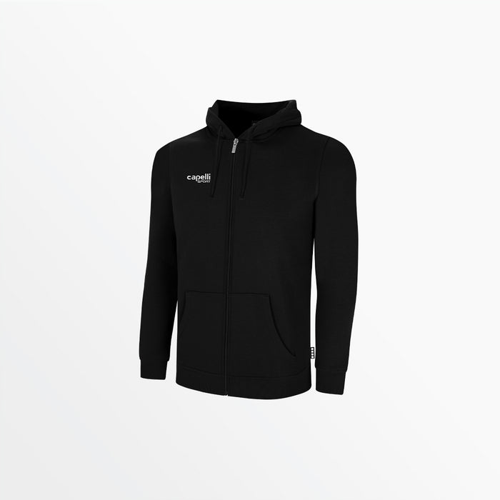 capelli MEN BASICS FLEECE ZIP UP HOODIE Black