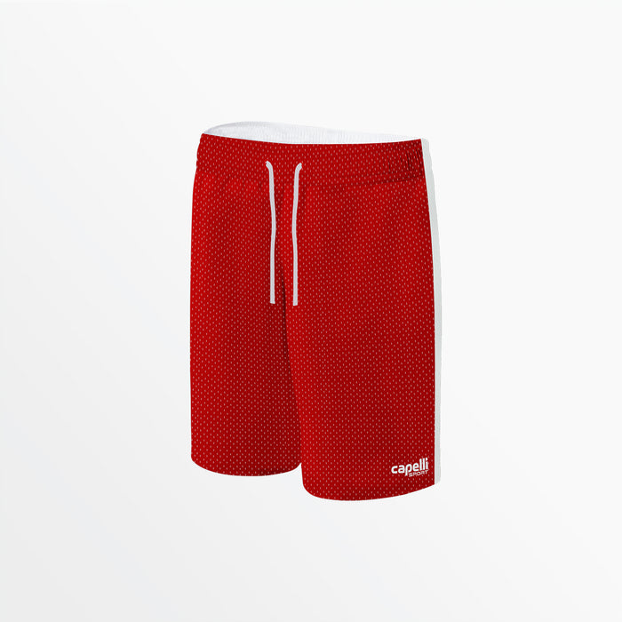 capelli MEN'S BASICS 2-TONE MESH SHORTS Red