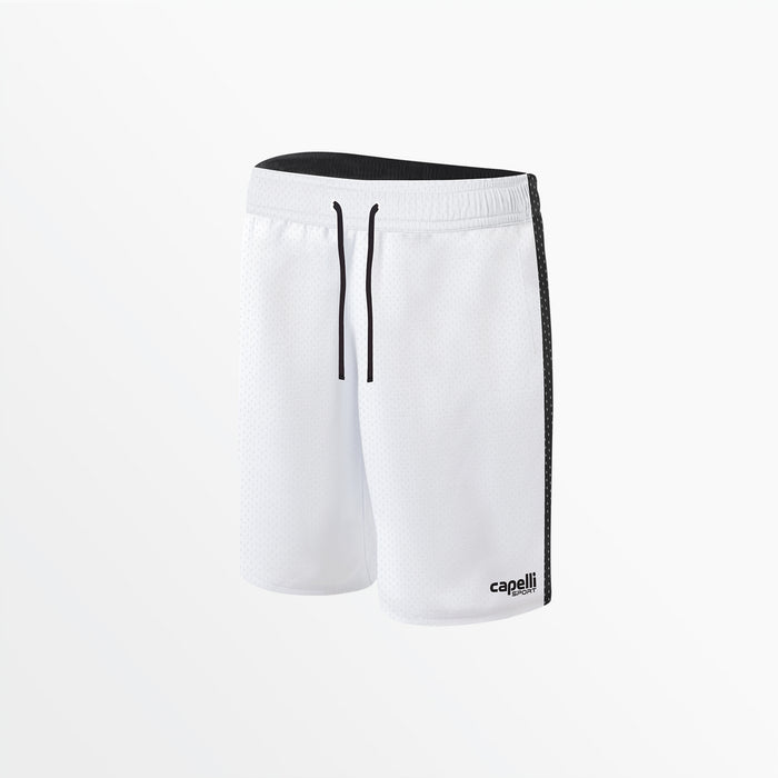 capelli MEN'S BASICS 2-TONE MESH SHORTS White