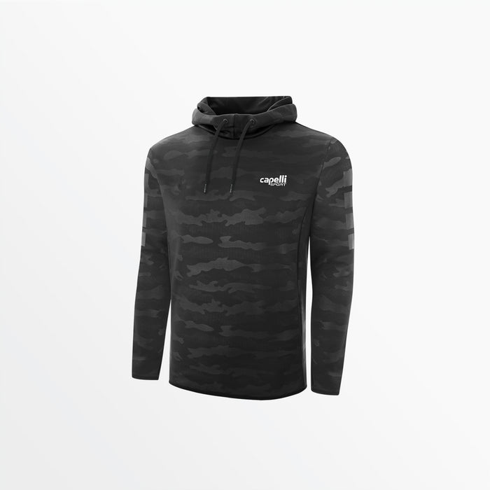 capelli MEN'S BASICS I CAMO EMBOSSED HOODIE Black