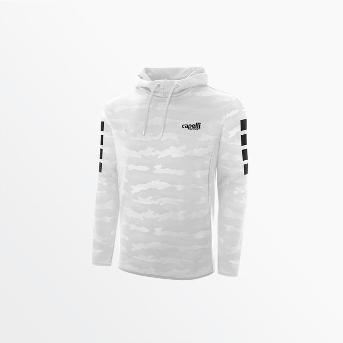 capelli MEN'S BASICS I CAMO EMBOSSED HOODIE White