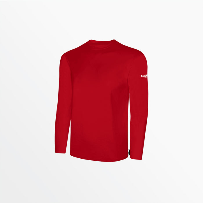 capelli MEN'S BASICS LONG SLEEVE COTTON TEE Red