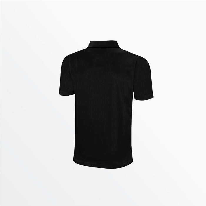 Capelli MEN'S CLASSIC SMALL STRIPE POLY POLO Black