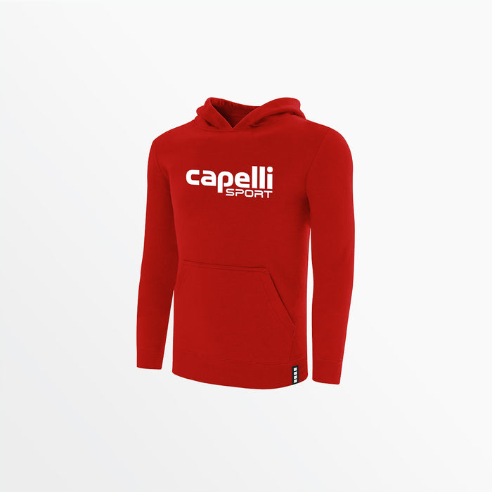 capelli MEN'S LOGO FLEECE PULLOVER HOODIE Red