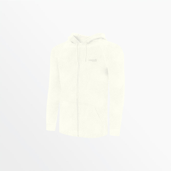 capelli MEN'S SHERPA ZIP UP HOODIE Coconut