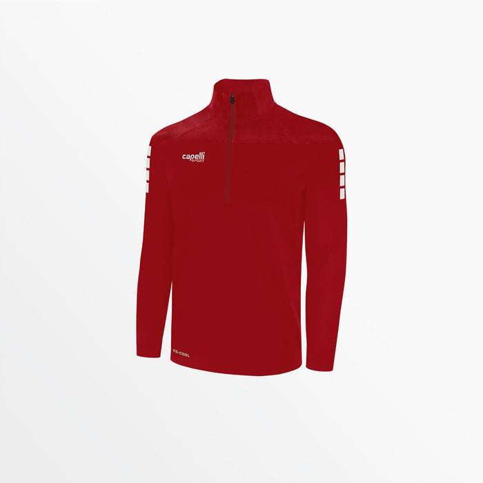 capelli MEN'S TRIBECA 1/4 ZIP TRAINING JACKET Red