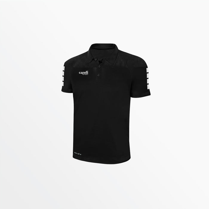 capelli MEN'S TRIBECA POLY POLO Black