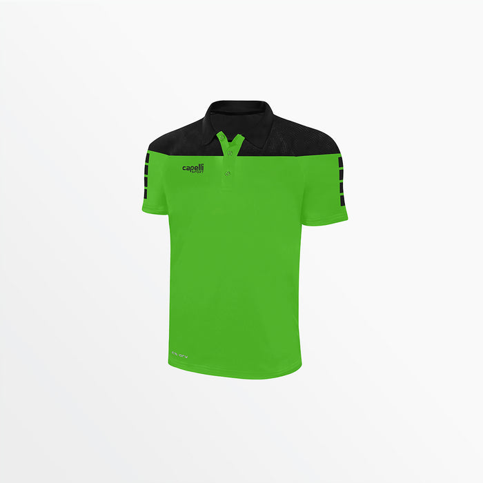 capelli MEN'S TRIBECA POLY POLO Power Green Black