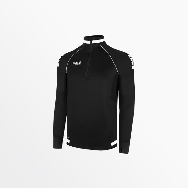 capelli MEN'S UPTOWN 1/4 ZIP TRAINING TOP Black
